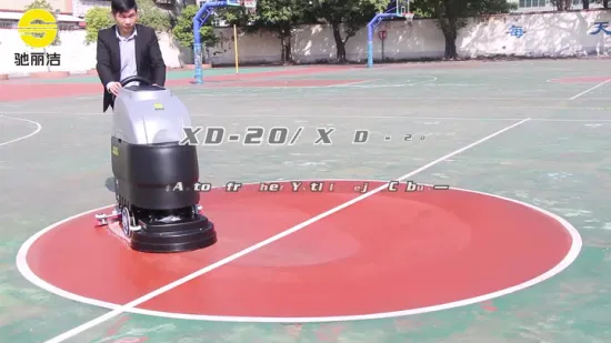 Industrial Electric 20inch Hand Push Cleaning Machine Equipment Floor Washing Scrubber with Battery